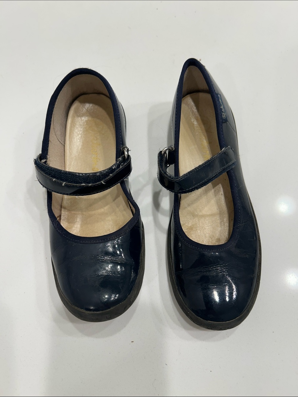 Naturino Girls Navy Patent Mary Jane School Shoes